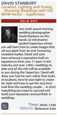 David Stanbury’s 2016 Convention Superclass ‘Location, Lighting and Posing’ – Now Sold Out