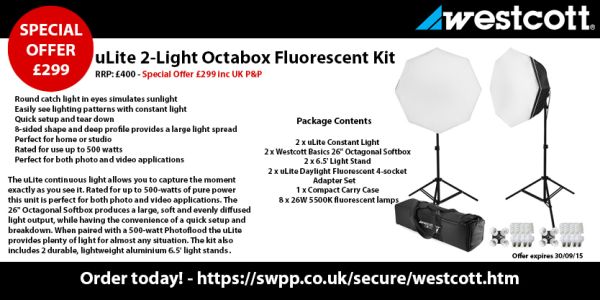 uLite 2-Light Octabox Fluorescent Kit