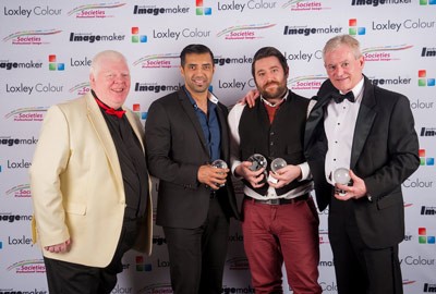 Gurvir Johal, Alistair Campbell (Overall  Portrait Winner) and Martin Leckie 