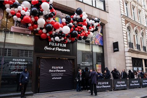 , Eager shoppers queue for opening of Fujifilm’s flagship UK store