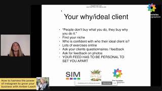 How to harness the power of Instagram to grow your business with Amber Leach