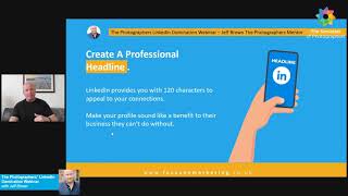The Photographers’ LinkedIn Domination Webinar with Jeff Brown – The Photographers Mentor