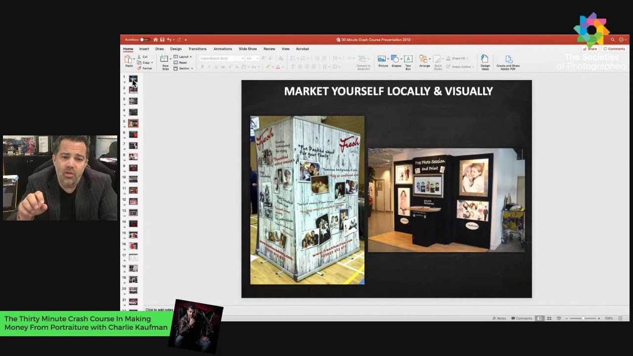 The Thirty Minute Crash Course In Making Money From Portraiture with Charlie Kaufman FSWPP (Hon)