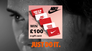 COMPETITION Win £100 Nike e-gift card