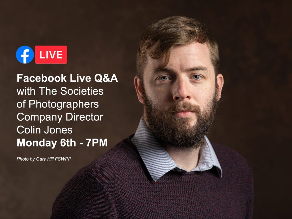 Webinar: Facebook Live Q&A with The Societies of Photographers Company Director, Colin Jones