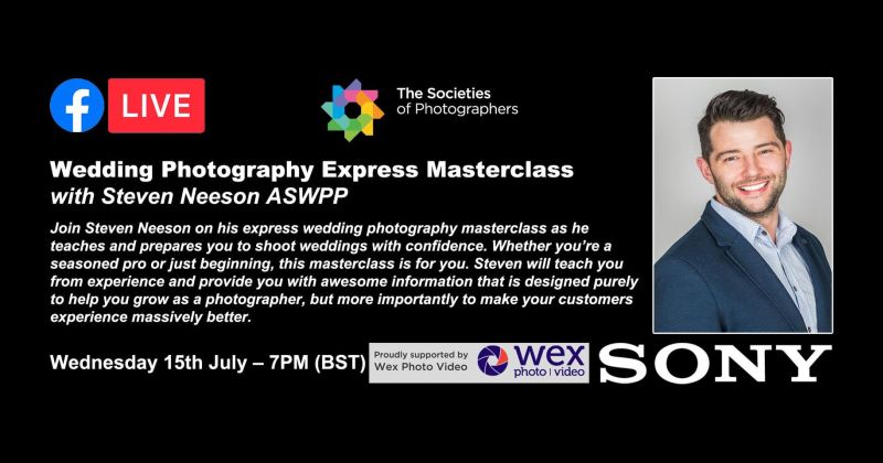 Webinar: Wedding Photography Express Masterclass with Steven Neeson ASWPP