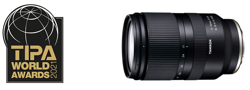 , Tamron awarded ‘BEST STANDARD ZOOM LENS’ at this years TIPA World Awards.