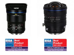 , Laowa gains EISA Awards 2021-2022 Best Product for Manual Lens and Special Purpose Lens.