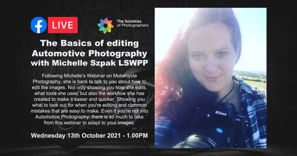 Webinar: The Basics of editing Automotive Photography with Michelle Szpak LSWPP