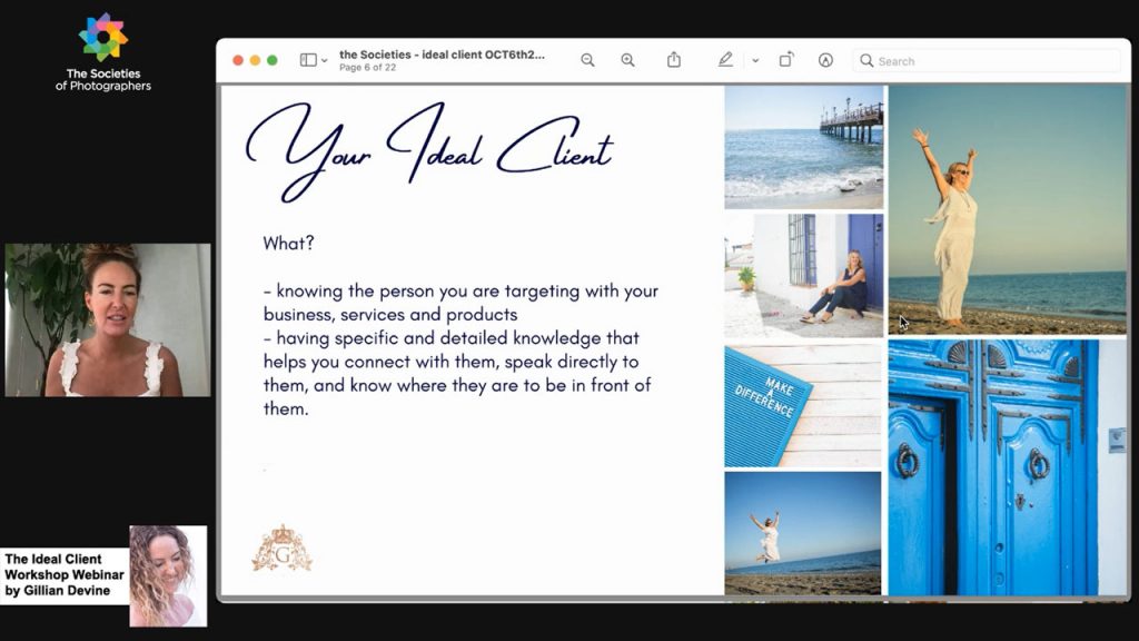 The Ideal Client Workshop Webinar by Gillian Devine