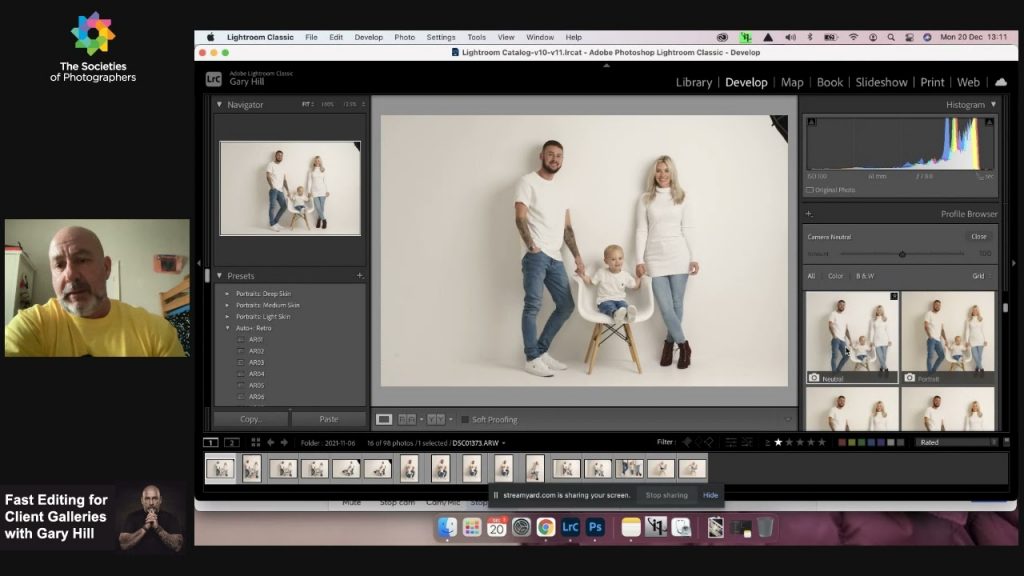 Webinar: Fast Editing for Client Galleries with Gary Hill FSWPP ASIFGP