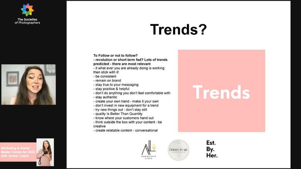 Marketing & Social Media Trends for 2022 with Amber Leach