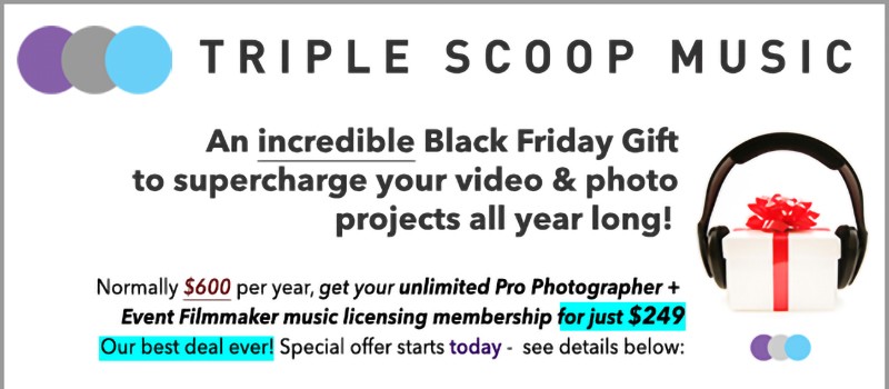 unlimited music licensing membership with Triple Scoop Music