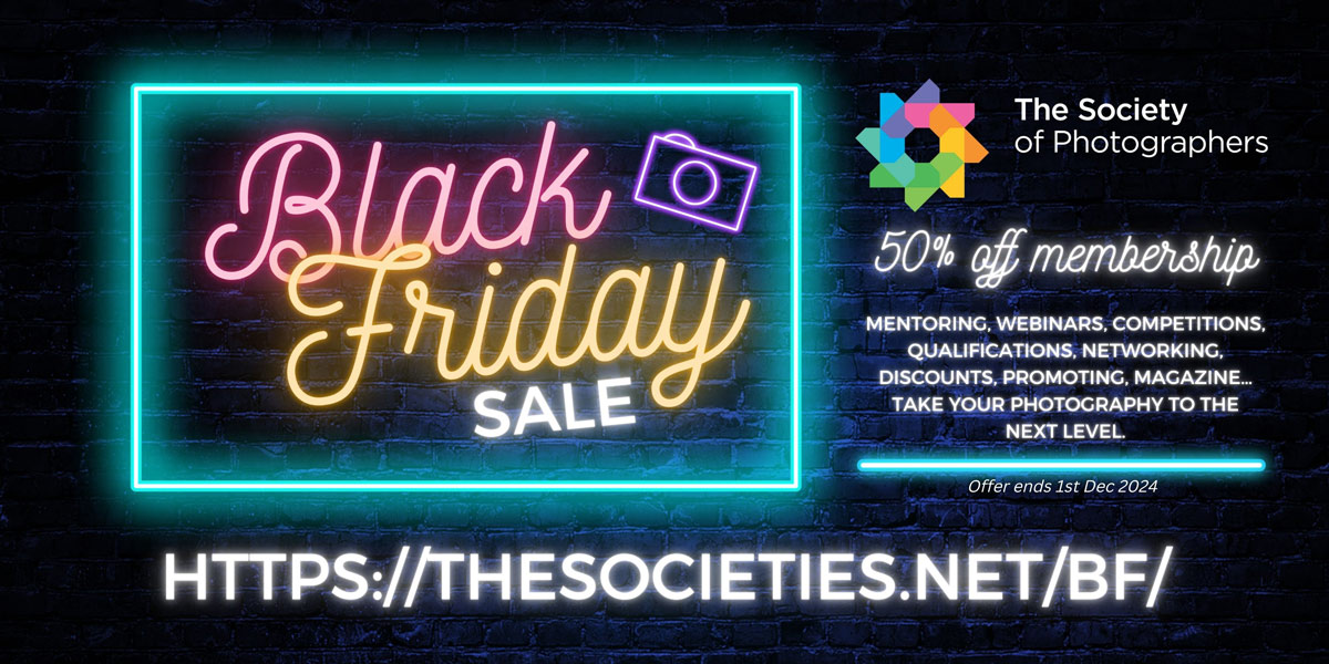 Black Friday 2024: Join The Society of Photographers Today and get 50% off membership!