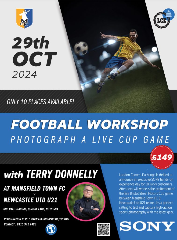 Live Cup Football Photographic Workshop – October 29th, 2024