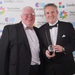 Phil Jones presents Jeremy Pridgeon of Permajet with Award