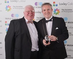 Phil Jones presents Jeremy Pridgeon of Permajet with Award