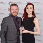 Ben Jones presents Abi Symons from Permajet with Award