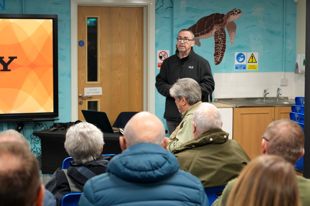 Sony Europe Imaging Ambassador Terry Donnelly giving a wildlife photography demonstration.