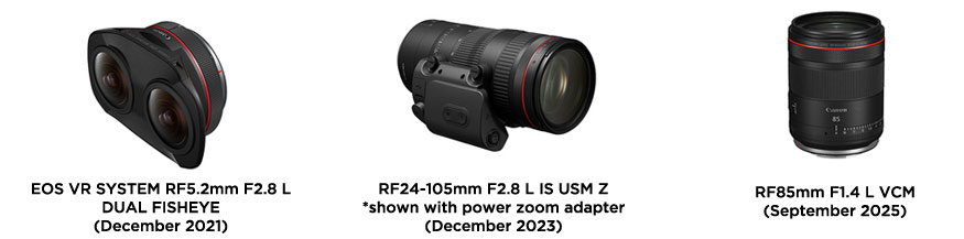 , Canon’s RF/EF lens production exceeds 170 million units, extending its world record in interchangeable lens production