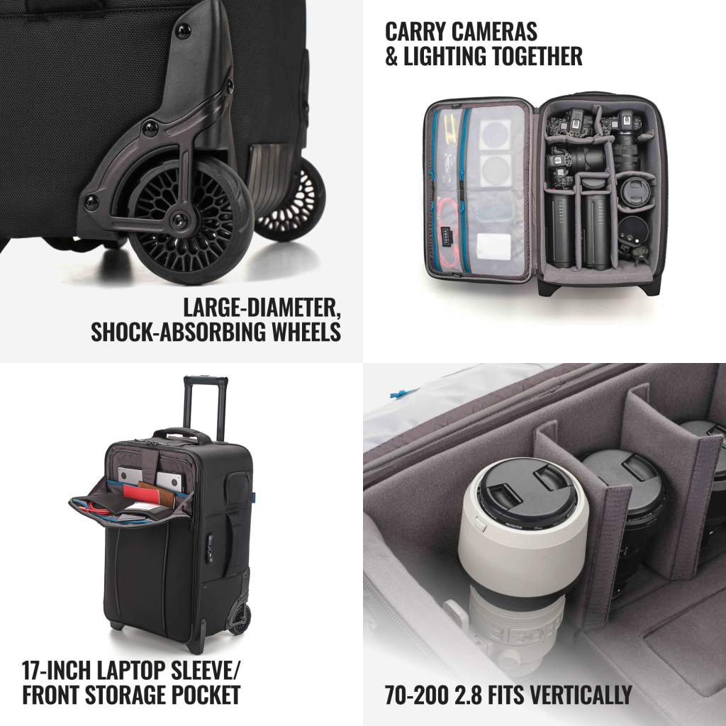 , Tenba Unveils Roadie v2 – The World’s First Rolling Camera Case with Removable Backpack Straps