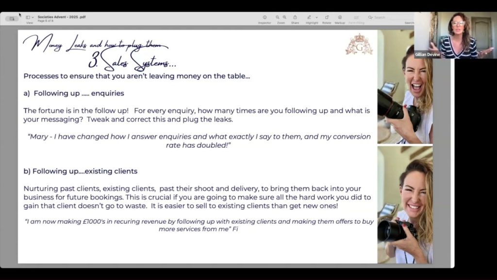 Gillian Devine - 3 Money Leaks Every Photographer Has (and How to Plug Them Fast!)