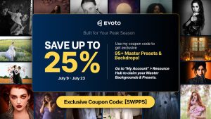 Save 25% on Evoto AI + Get 95+ Master Presets & Backdrops