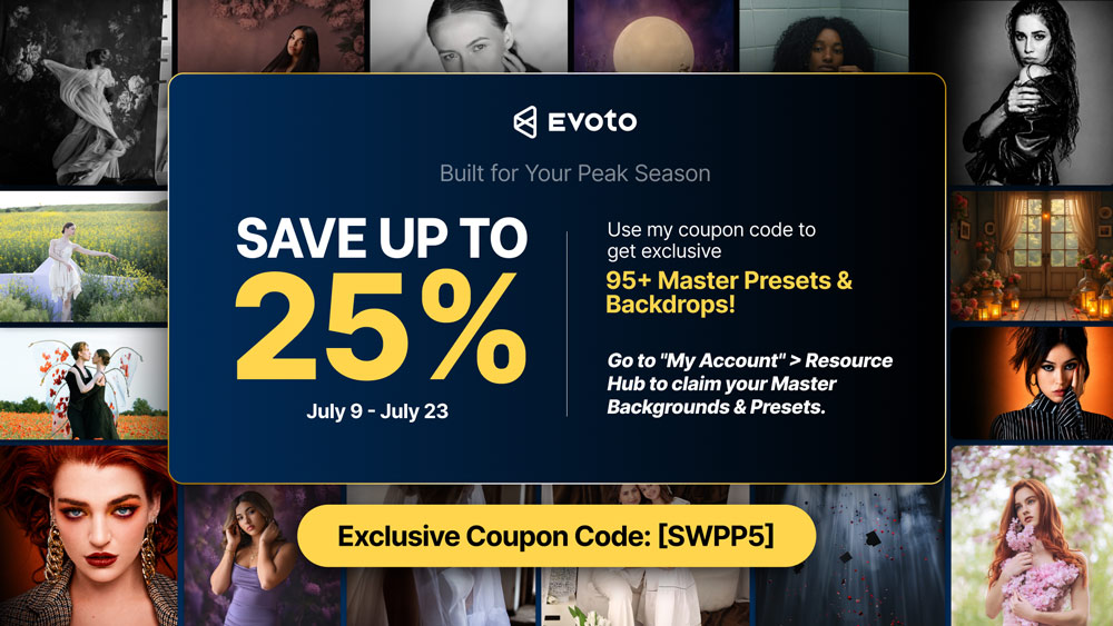 Save 25% on Evoto AI + Get 95+ Master Presets & Backdrops