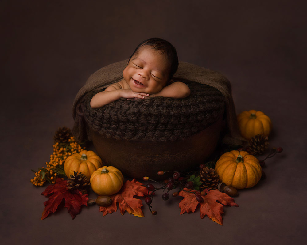 Autumn Newborn Photography