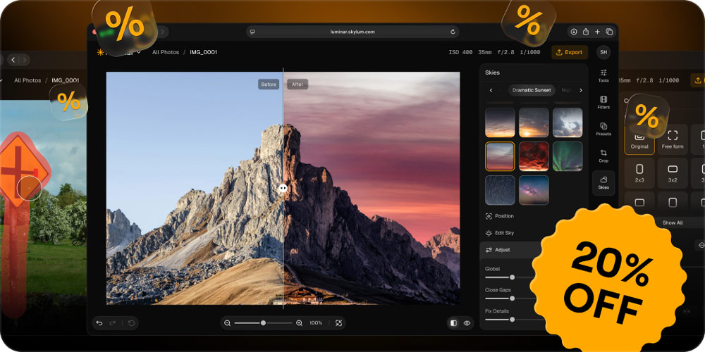 Luminar on Web: Edit in any browser