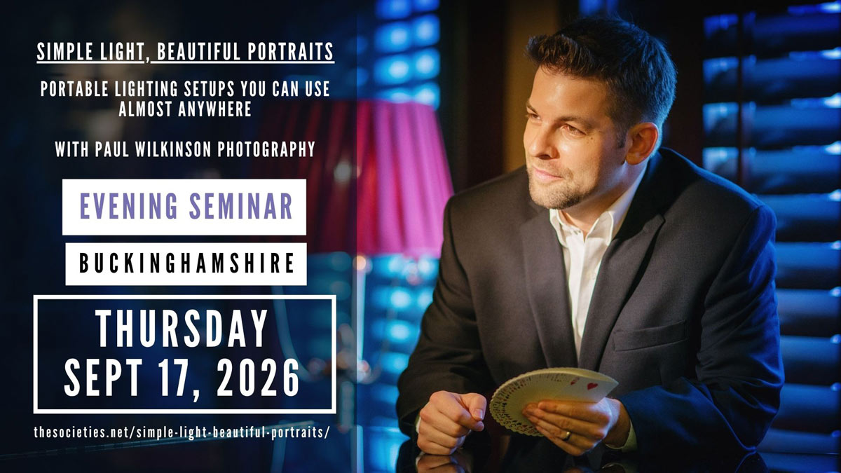 Simple Light, Beautiful Portraits: Portable Lighting Setups You Can Use Almost Anywhere (Evening Seminar)