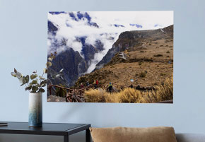 large photographic poster