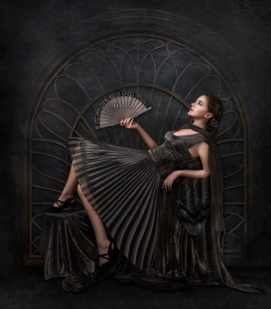 printing black dress photography