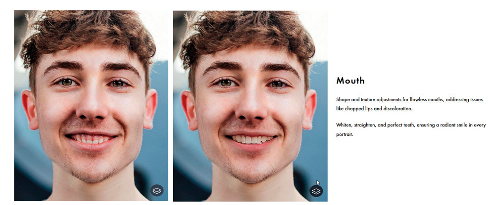 AI portrait retouching