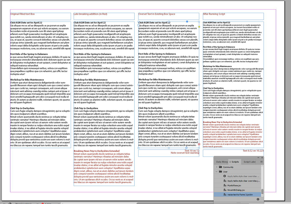 InDesign automation