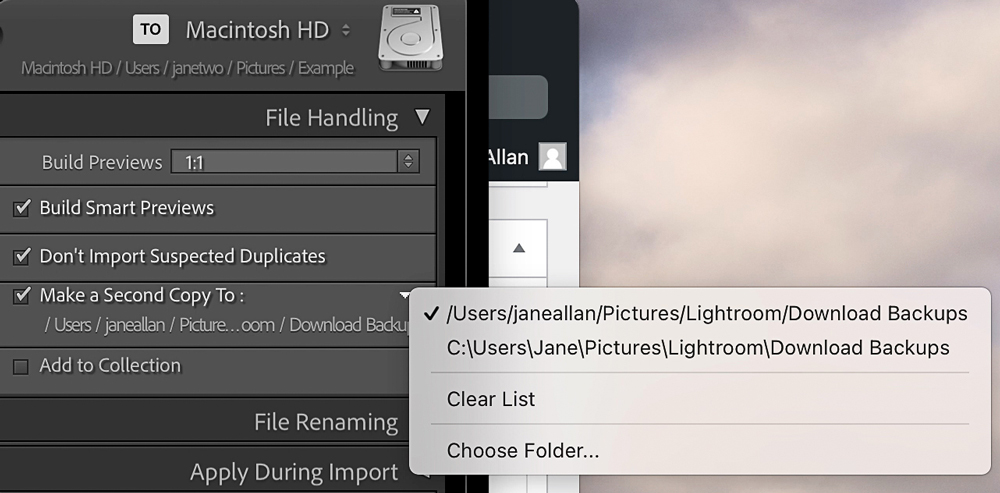 Lightroom Classic file management