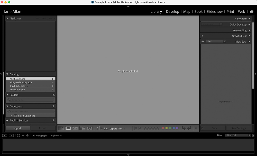 Lightroom Classic import