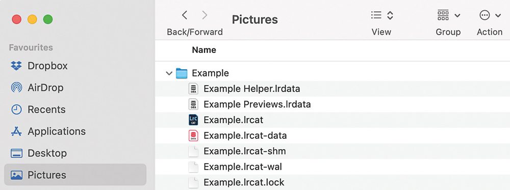 Lightroom catalogue backup