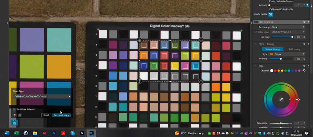 camera colour calibration