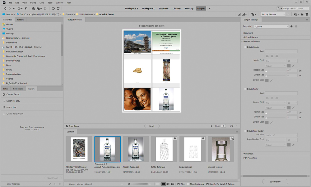 how to organise a photography archive