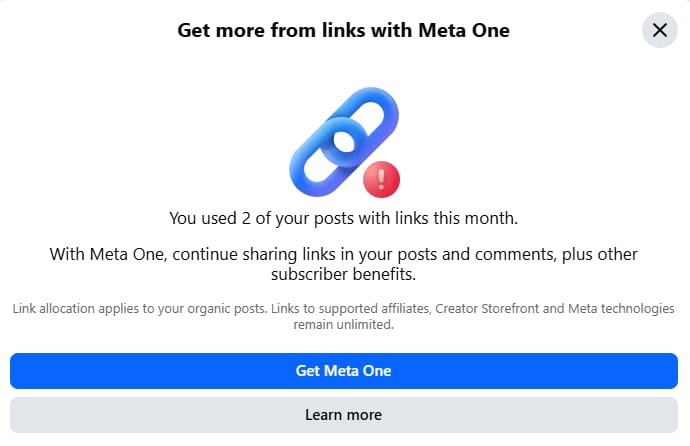 Meta One subscription