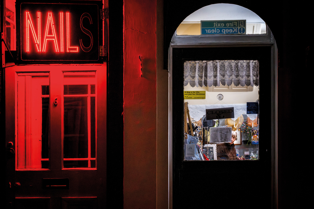 photographing at night