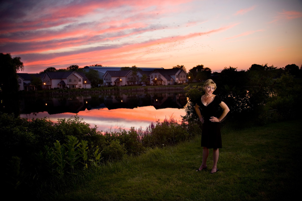 sunset portrait photography