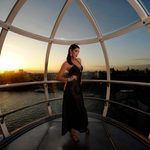 sunset portrait photography