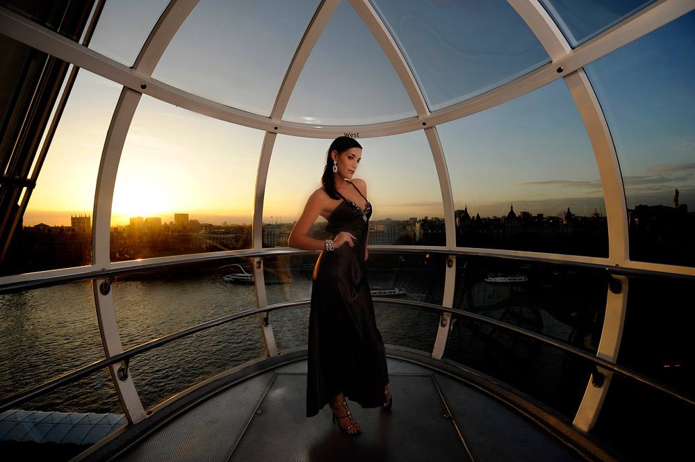 sunset portrait photography